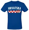 Kroatien T Shirt Herren Damen Uni – Hrvatska Croatia Fahne Produktbild-Vorschau 1