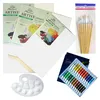 Acrylfarben Set 24-tlg mit Pinseln, Palette & Leinwänden Produktbild-Vorschau 1