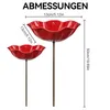 2er Set Metall-Gartenblumenhalter,Bienen-und Vogelbad, Produktbild-Vorschau 2