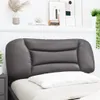 Kopfteil-Kissen Grau 100 cm Kunstleder 374559 Produktbild-Vorschau 3