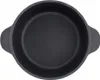 A top-down view of a black cast iron pot with handles. Náhled obrázku produktu