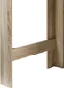 A close-up view of the wooden structure of a bar table, showing its support beam and legs. Anteprima dell’immagine prodotto