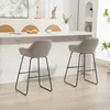 HOMCOM Barhocker 2er Set, Gepolstert Barstuhl mit Produktbild-Vorschau 9