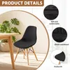 Stuhlbezüge Set 4er-Pack Jacquard-Stretch Schwarz Productafbeelding-voorbeeld