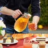 Relaxdays Glaskaraffe, 2L Karaffe mit Deckel, Tee Krug, Produktbild-Vorschau 3