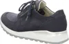 A side view of a navy blue women's sneaker with a zipper detail. Náhľad obrázku produktu