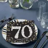 amscan Servietten Sparkling Celebration 70 schwarz/silber Produktbild-Vorschau 5