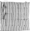 A close-up, top-down view of a striped seat cushion. Anteprima dell’immagine prodotto