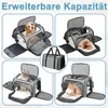 Transportbox Katze,Faltbarer Transporttasche Katze und Produktbild-Vorschau 5
