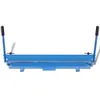 A blue manual sheet metal bending machine is shown against a white background. Náhled obrázku produktu