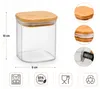 Lot de 6 bocaux en verre 500 ml avec couvercle en bambou – Voir les images du produit 8