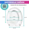 Toilettensitz mit Absenkautomatik, langsam schließender Produktbild-Vorschau 3