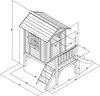 AXI Spielhaus Beach Lodge XL in Grau mit Rutsche in Grau | Produktbild-Vorschau 5
