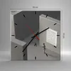 Wanduhr - Quadrat - Glasuhr - Labyrinth Grau Verloren - Produktbild-Vorschau 3