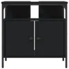 vidaXL Waschbeckenunterschrank Schwarz 60x30x60 cm Produktbild-Vorschau 4