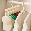 WELLHAUS Kleiderbügel mit Klammern 2er Set Beige Schal Produktbild-Vorschau 4