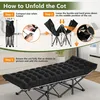 Klappbett Klappbar Camping Bett,Gästebett,feldbett bis Produktbild-Vorschau 4