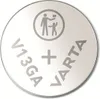 A VARTA V13GA battery with a safety symbol indicating it should be kept away from children. Voir les images du produit