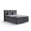 BIRDY  Bett Grau Boxspringbett mit Matratze 160x200 Produktbild-Vorschau 8