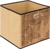 Panier 31 x 31 cm « blackflora » en bambou couleur latte - Voir les images du produit 1