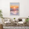 Gerahmtes Poster - Rahmen in heller Eiche - Sonne Strand Produktbild-Vorschau 6