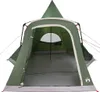 vidaXL Tenda teepee per 5 persone con tetto verde 545 x 450 Anteprima dell’immagine prodotto 4