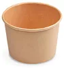100x Eisbecher aus Pappe Kraftpapier braun Ø75mm 125 ml Produktbild-Vorschau 1