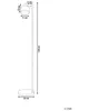 BELIANI Stehlampe Schwarz Metall 149 cm Betonfuß Produktbild-Vorschau 3