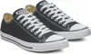 A pair of black Converse All Star sneakers with white laces and soles, shown from a slightly elevated side angle against a white background. Voir les images du produit