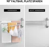 Edelstahl Handtuchhalter Bad Schwenkbar 3-armige Produktbild-Vorschau 3