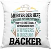 Trendation - Bäcker Deko-Kissen mit Füllung 40x40 mit Produktbild-Vorschau 1