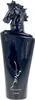 A black perfume bottle with a horse head stopper. Voir les images du produit