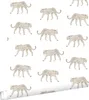 ESTAhome carta da parati pantere bianco e beige 53 cm x Anteprima dell’immagine prodotto 1