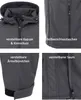 Mivaro Herren Softshelljacke mit Kapuze in Anthrazit - Produktbild-Vorschau 4