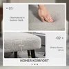 HOMCOM Fußhocker Sitzhocker Quadratischer Schminkhocker Produktbild-Vorschau 4