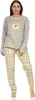 Damen Pyjama langarm, Schlafanzug mit Karo-Muster - 112 201 Produktbild-Vorschau 1