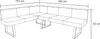 Eckbank 152 x 192 cm Vemal kurzer Schenkel links Produktbild-Vorschau 6