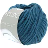 A ball of teal yarn with a label. Produktbild-Vorschau