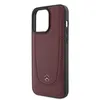 Handyhülle Case iPhone 15 Pro Mercedes Echtleder weinrot Produktbild-Vorschau 5