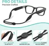 3 bandeaux pour lunettes, réglables, noirs, pour le sport Voir les images du produit 3