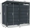 Mülltonnenbox Müllbox Mülltonnenverkleidung 2 Türen Produktbild-Vorschau 2