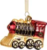 Christbaumschmuck Eisenbahn Glas 8cm 1 Stück grün oder rot Produktbild-Vorschau 11