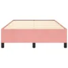 The Living Store Bettgestell Rosa 120x190 cm Samt Produktbild-Vorschau 5