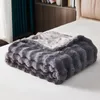 （160*100cm,dunkelgrau）Superweiche Decke aus Kunstfell Produktbild-Vorschau 5