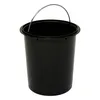 A black bucket with a silver handle against a white background. Voir les images du produit