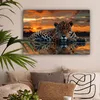 Wanddeko 60x40 cm - Tiere - Natur - Leopard - Produktbild-Vorschau 2