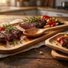 Set aus 6+1 Buchenholz-Servierplatten mit Holzlöffel für Produktbild-Vorschau 7