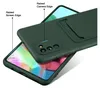 A dark green phone case is shown on top of a smartphone. Produktbild-Vorschau