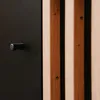 CALICOSY - Buffet 2 Portes 4 Tiroirs Noir et Bois L118 cm - Voir les images du produit 10