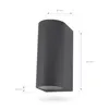 Ledvion LED Wandlampe IP54 3W GU10 rund dimmbar ohne Produktbild-Vorschau 3